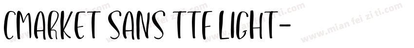 Cmarket Sans TTF Light字体转换